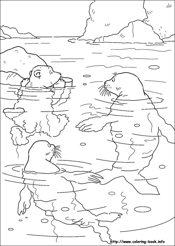 Little Polar Bear coloring picture